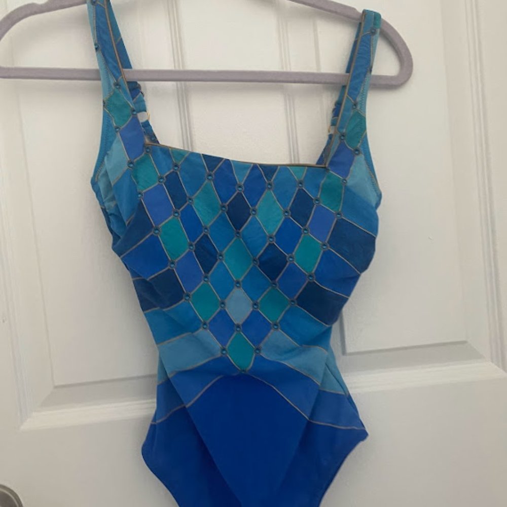 BUNDLE 3/$50 or 5/$100- Blue one piece swim